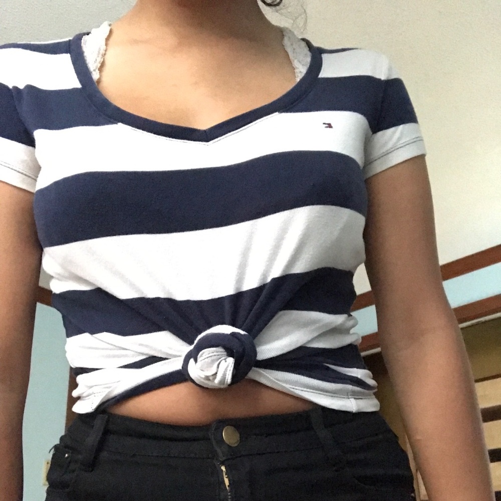 Tommy Hilfiger Striped V-Neck
